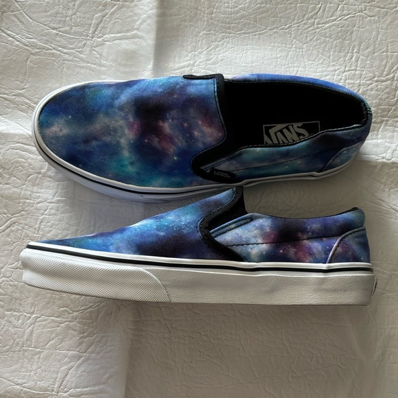 Galaxy Print Slip on Vans - Picture 4 of 9